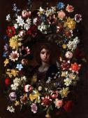 STANCHI DEI FIORI Giovanni Halbbildnis Eines Knaben Im Blütenkranz STANCHI DEI FIORI Giovanni Halbbildnis Eines Knaben Im Blütenkranz