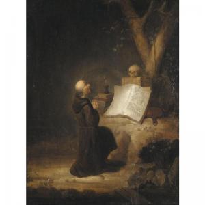 Jan Adriaensz. Van Staveren - A Hermit In Prayer