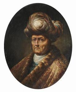 Jan Adriaensz. Van Staveren - Portrait Of A Man, Small-bust-length, In A Turban And Oriental Costume