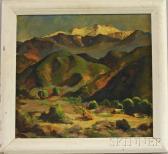 STEELE Marian Williams View Of The San Bernardino Mountains/a California Landscape STEELE Marian Williams View Of The San Bernardino Mountains/a California Landscape