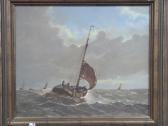 STEENHOUWER P.W. Fishing Boat On Rough Seas STEENHOUWER P.W. Fishing Boat On Rough Seas
