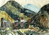 STEINERT Vida Rural Landscape With Workers Huts STEINERT Vida Rural Landscape With Workers Huts