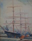 STEPHENSON R.A. Marine Portrait Of A Tea Clipper In Dock STEPHENSON R.A. Marine Portrait Of A Tea Clipper In Dock
