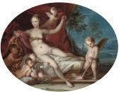 STERN Ignazio Venus Reclining With Cupid And Putti Disporting STERN Ignazio Venus Reclining With Cupid And Putti Disporting