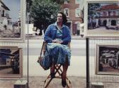 STERNFELD Joel A Woman With Her Artwork, Portland, Maine STERNFELD Joel A Woman With Her Artwork, Portland, Maine