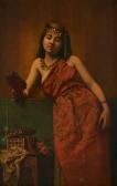 STEVENS Agapit Jeune Orientale Se Mirant STEVENS Agapit Jeune Orientale Se Mirant