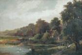 STEVENSON William Grant Cattle Grazing By A River STEVENSON William Grant Cattle Grazing By A River