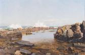 STEWART Cecil Thornley Sea Shore With Rock Pool STEWART Cecil Thornley Sea Shore With Rock Pool