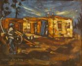 STEYNBERG Yvonne Shanty With Figure In Foreground STEYNBERG Yvonne Shanty With Figure In Foreground
