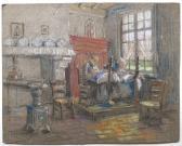 STILLEMANS Henri Victor Dentellières Dans Un Intérieur STILLEMANS Henri Victor Dentellières Dans Un Intérieur