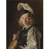 STOMER Matthias Young Man With A Fiddle STOMER Matthias Young Man With A Fiddle