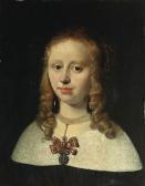 STOMME de Jan Jansz Portrait Of A Lady, Bust-length, In A Black Dress With A White Collar And A Necklace STOMME de Jan Jansz Portrait Of A Lady, Bust-length, In A Black Dress With A White Collar And A Necklace