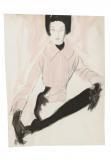 STONEHOUSE Brian Julian Lady In A Pink Blouse And Gloves STONEHOUSE Brian Julian Lady In A Pink Blouse And Gloves