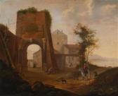 STOOP Dirck Tiberlandschaft Mit Einem Stadttor Von Rom STOOP Dirck Tiberlandschaft Mit Einem Stadttor Von Rom
