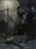 STOOPS Herbert Morton Curse Of The Golden Cross, Magazine Illustration STOOPS Herbert Morton Curse Of The Golden Cross, Magazine Illustration