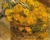 STORCH Carl Blumenkorb Mit Tagetes STORCH Carl Blumenkorb Mit Tagetes