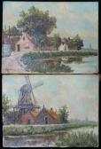 STORK G. Dutch Farmhouse On The Canal + Windmill On The Canal STORK G. Dutch Farmhouse On The Canal + Windmill On The Canal