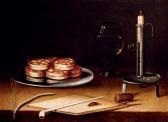 Stoskopff Sebastien Still Life With Pies On A Pewter Plate Stoskopff Sebastien Still Life With Pies On A Pewter Plate
