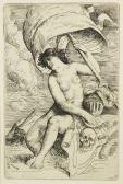 STRANG William Figura Femminile Con Elmo E Teschio STRANG William Figura Femminile Con Elmo E Teschio
