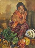 STRASSER Roland Bali Girl With Fruits STRASSER Roland Bali Girl With Fruits