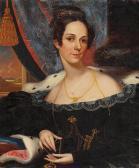 STREET Robert Portrait Of A Woman Holding A Locket STREET Robert Portrait Of A Woman Holding A Locket