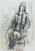 STREICHMAN Yehezkel Portrait Of Mrs. Schwartz STREICHMAN Yehezkel Portrait Of Mrs. Schwartz