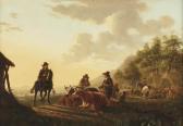 STRY van Jacob Herdsmen And Their Cattle By An Encampment STRY van Jacob Herdsmen And Their Cattle By An Encampment