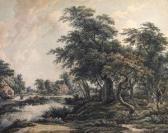 STRY van Jacob Wooded River Landscape STRY van Jacob Wooded River Landscape