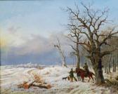 STUHLMANN Heinrich Jäger In Winterlandschaft STUHLMANN Heinrich Jäger In Winterlandschaft