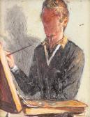 SUDEIKIN Sergei Yurevich Selbstportrait Im Atelier SUDEIKIN Sergei Yurevich Selbstportrait Im Atelier