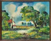 SULEK Antosh Continental Landscape With Cottages SULEK Antosh Continental Landscape With Cottages