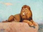 SURAND Gustave Lion Resting SURAND Gustave Lion Resting