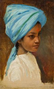 Rudolf Swoboda - Indian Boy (head Study) - swoboda_rudolf-indian_boy_head_study~OMb54300~10350_20150616_1_260