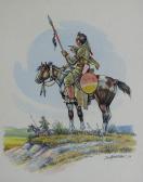 TAILFEATHERS Gerald T. Brave On Horseback TAILFEATHERS Gerald T. Brave On Horseback