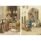 TARENGHI Enrico The Pottery Vender And The Tea Break TARENGHI Enrico The Pottery Vender And The Tea Break