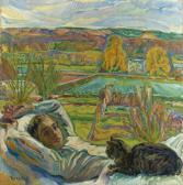 TARKHOFF Nicolas Portrait Of The Artist's Son Jean In Jardin D'orsay TARKHOFF Nicolas Portrait Of The Artist's Son Jean In Jardin D'orsay