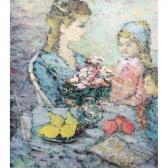 TAUBERT Bertoldo, Berto Jeune Femme Et Enfants TAUBERT Bertoldo, Berto Jeune Femme Et Enfants