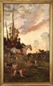 TAVERNIER Paul Scène De Chasse De L'équipage Lebaudy TAVERNIER Paul Scène De Chasse De L'équipage Lebaudy