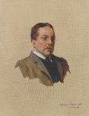 TAYLER Albert Chevallier Portrait Of Ernest William Hornung TAYLER Albert Chevallier Portrait Of Ernest William Hornung