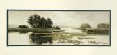 TEBBITT Henri Lake Scene TEBBITT Henri Lake Scene