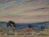 TERRY Joseph Alfred Pink Skies Over Sleights TERRY Joseph Alfred Pink Skies Over Sleights