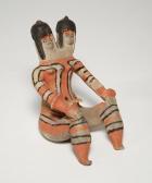 TESTE Jean-Auguste In Terracotta Dipinta In Policromia TESTE Jean-Auguste In Terracotta Dipinta In Policromia