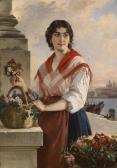THIERSCH Ludwig Venetian Flower Seller THIERSCH Ludwig Venetian Flower Seller