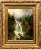 THOMA Josef Reißender Gebirgsbach Mit Wasserfall In Den Alpen THOMA Josef Reißender Gebirgsbach Mit Wasserfall In Den Alpen