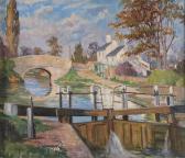 THOMAS Francis Wynne The Canal, Uxbridge With The Malt Shovel Pub THOMAS Francis Wynne The Canal, Uxbridge With The Malt Shovel Pub