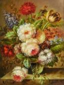 THOMAS R. Nature Morte Aux Fleurs THOMAS R. Nature Morte Aux Fleurs