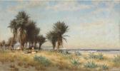 THOMPSON Alfred Wordsworth A Moroccan Coastal Scene THOMPSON Alfred Wordsworth A Moroccan Coastal Scene