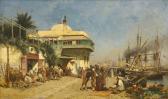 THOMPSON Alfred Wordsworth The Port Of Algiers THOMPSON Alfred Wordsworth The Port Of Algiers