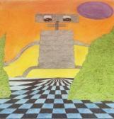 THURBER Mary Surreal Figure In A Fantasy Landscape THURBER Mary Surreal Figure In A Fantasy Landscape