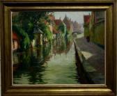 TIJSMANS Joseph Zicht Op De Gouden Handkaai Te Brugge TIJSMANS Joseph Zicht Op De Gouden Handkaai Te Brugge